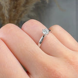 "Rovienne" 0.35 Carat Round Cut Natural Diamond Solitaire Engagement Ring MDR4483