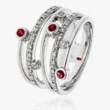 Ruby and Diamond Cocktail Ring HEERA DIAMONDS