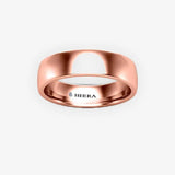 SOFT COURT POLISHED WEDDING RING IN 5MM WIDTH