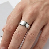 SOFT COURT POLISHED WEDDING RING IN 6MM WIDTH