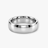 SOFT COURT POLISHED WEDDING RING IN 7MM