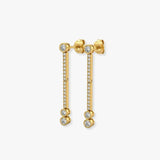 "Saira" 0.70 CT Drop Diamond Earrings