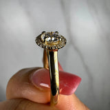 "Sandy" Halo 1.5 Carat Round Cut Diamond Engagement Ring HEERA DIAMONDS