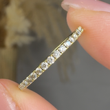 "Savile" 0.1 Carat Natural Diamond Half Eternity Ring HR1927 HEERA DIAMONDS