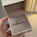 "Seline" Radiant Cut with Baguette Side Stone Trilogy Style Engagement Ring HEERA DIAMONDS