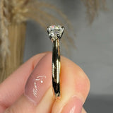 "Senira" 0.7 Carat Round Cut Trilogy Natural Diamond Engagement Ring HR1946