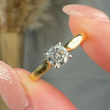 "Seravique" 0.42 Carat  Round Cut Natural Diamond Solitaire Engagement Ring MDR2960
