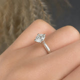 "Serenique" 0.66 Carat Round Cut Natural Diamond Solitaire Engagement Ring MDC577