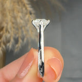 "Serenique" 0.66 Carat Round Cut Natural Diamond Solitaire Engagement Ring MDC577