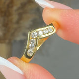 "Silvara" 0.23 Carat Round Cut Natural Diamond Half Eternity Ring MDR4253