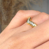 "Silvara" 0.23 Carat Round Cut Natural Diamond Half Eternity Ring MDR4253