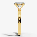 "Silvy" 4 Carat Solitaire Oval Cut Diamond Engagement Ring HEERA DIAMONDS