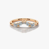 "Sofi" Foliage Marquise and Round Brilliant Cut 0.25ct Diamond Eternity Ring ET60