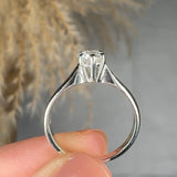 "Solastra" 0.41 Carat Round Cut Natural Diamond Solitaire Engagement Ring MDR3675