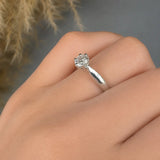 "Solastra" 0.41 Carat Round Cut Natural Diamond Solitaire Engagement Ring MDR3675