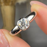 "Solevia" 0.52 Carat Round Cut Natural Diamond Solitaire Engagement Ring MDR4185