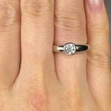 "Solevia" 0.52 Carat Round Cut Natural Diamond Solitaire Engagement Ring MDR4185