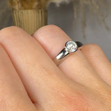 "Solevia" 0.52 Carat Round Cut Natural Diamond Solitaire Engagement Ring MDR4185