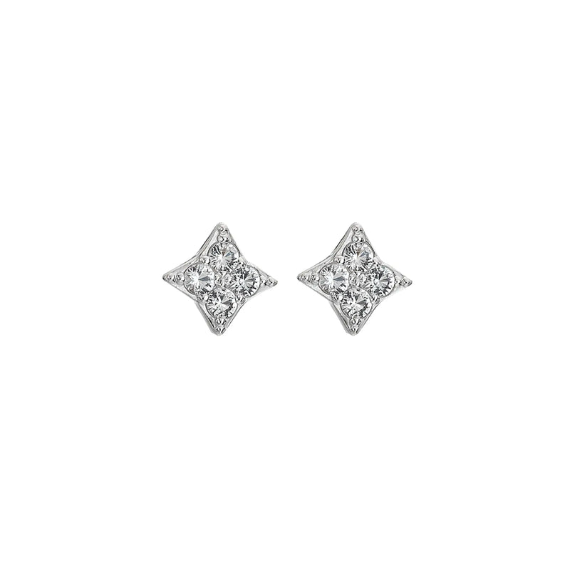 Squared Triangle Earrings Hot Diamonds