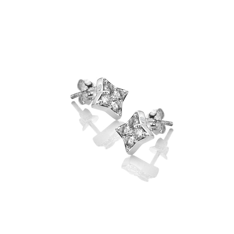 Squared Triangle Earrings Hot Diamonds
