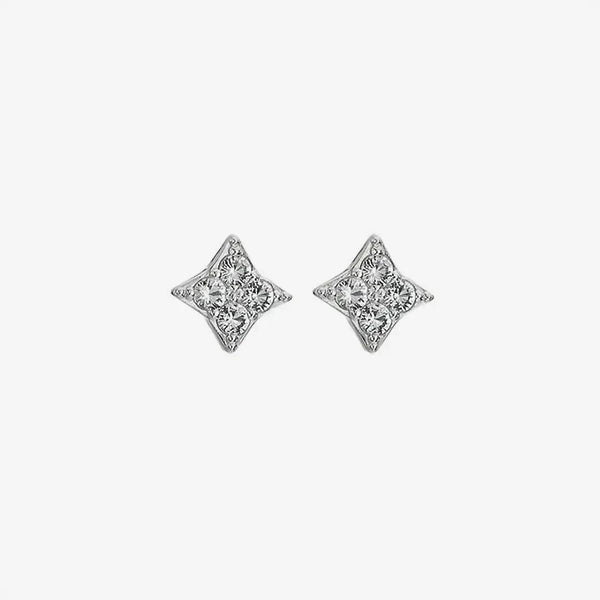 Squared Triangle Earrings Hot Diamonds