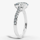 "Starry" 5 Carat Pear Shape Diamond Shoulder Engagement Ring HEERA DIAMONDS