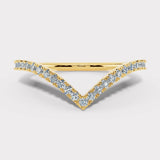 "Stella" V Shaped 0.25ct Micro Set Diamond Eternity Ring ET45