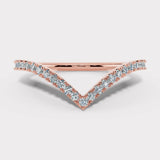 "Stella" V Shaped 0.25ct Micro Set Diamond Eternity Ring ET45