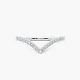 "Stella" V Shaped 0.25ct Micro Set Diamond Eternity Ring ET45