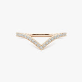 "Stella" V Shaped 0.25ct Micro Set Diamond Eternity Ring ET45