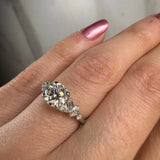 "Sterley" 1.5 Carat Round Cut Diamond Shoulder Engagement Ring HEERA DIAMONDS