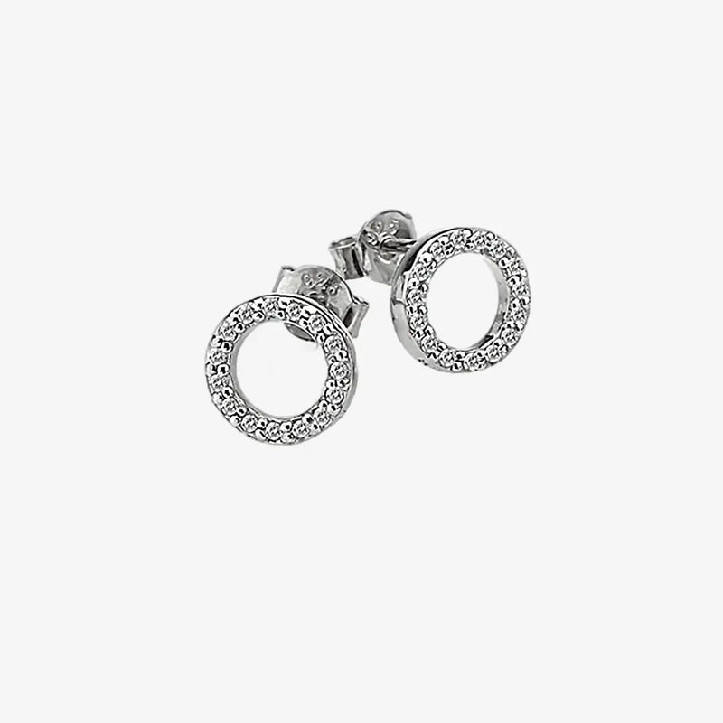 Striking Circle Earrings Hot Diamonds