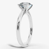 "Sunset" Solitaire 2.25 Carat Round Brilliant Cut Dual Tone Engagement Ring HEERA DIAMONDS