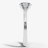 "Sunset" Solitaire 2.25 Carat Round Brilliant Cut Dual Tone Engagement Ring HEERA DIAMONDS