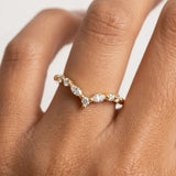 "Sydney" Dainty Shaped 0.35ct Diamonds Eternity Ring ET24