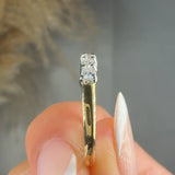 "Sylvora" 0.40 Carat Round Cut Natural Diamond Half Eternity Ring MDR4491
