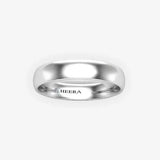 TRADITIONAL COURT POLISHED WEDDING RING IN 4MM WIDTH HEERA WEDDS