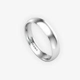 TRADITIONAL COURT POLISHED WEDDING RING IN 4MM WIDTH