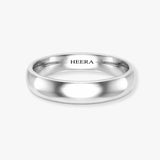 TRADITIONAL COURT POLISHED WEDDING RING IN 4MM WIDTH