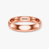 TRADITIONAL COURT POLISHED WEDDING RING IN 4MM WIDTH