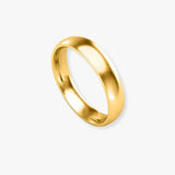 TRADITIONAL COURT POLISHED WEDDING RING IN 4MM WIDTH
