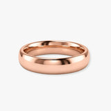 TRADITIONAL COURT POLISHED WEDDING RING IN 4MM WIDTH