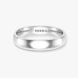 TRADITIONAL COURT POLISHED WEDDING RING IN 5MM WIDTH