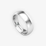 TRADITIONAL COURT POLISHED WEDDING RING IN 6MM WIDTH