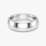 TRADITIONAL COURT POLISHED WEDDING RING IN 6MM WIDTH