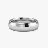 TRADITIONAL COURT POLISHED WEDDING RING IN 6MM WIDTH