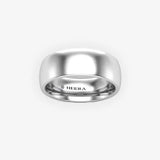 TRADITIONAL COURT POLISHED WEDDING RING IN 7MM WIDTH