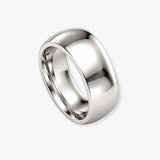 TRADITIONAL COURT POLISHED WEDDING RING IN 8MM WIDTH