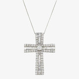 Tapered Baguette Cross Pendant HEERA