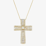 Tapered Baguette Cross Pendant HEERA